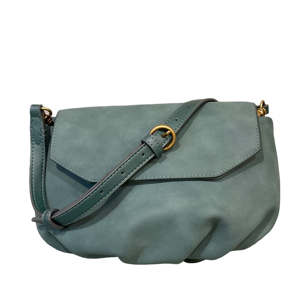 NWOT Universal Thread Faux Suede Crossbody Bag – Muted Teal